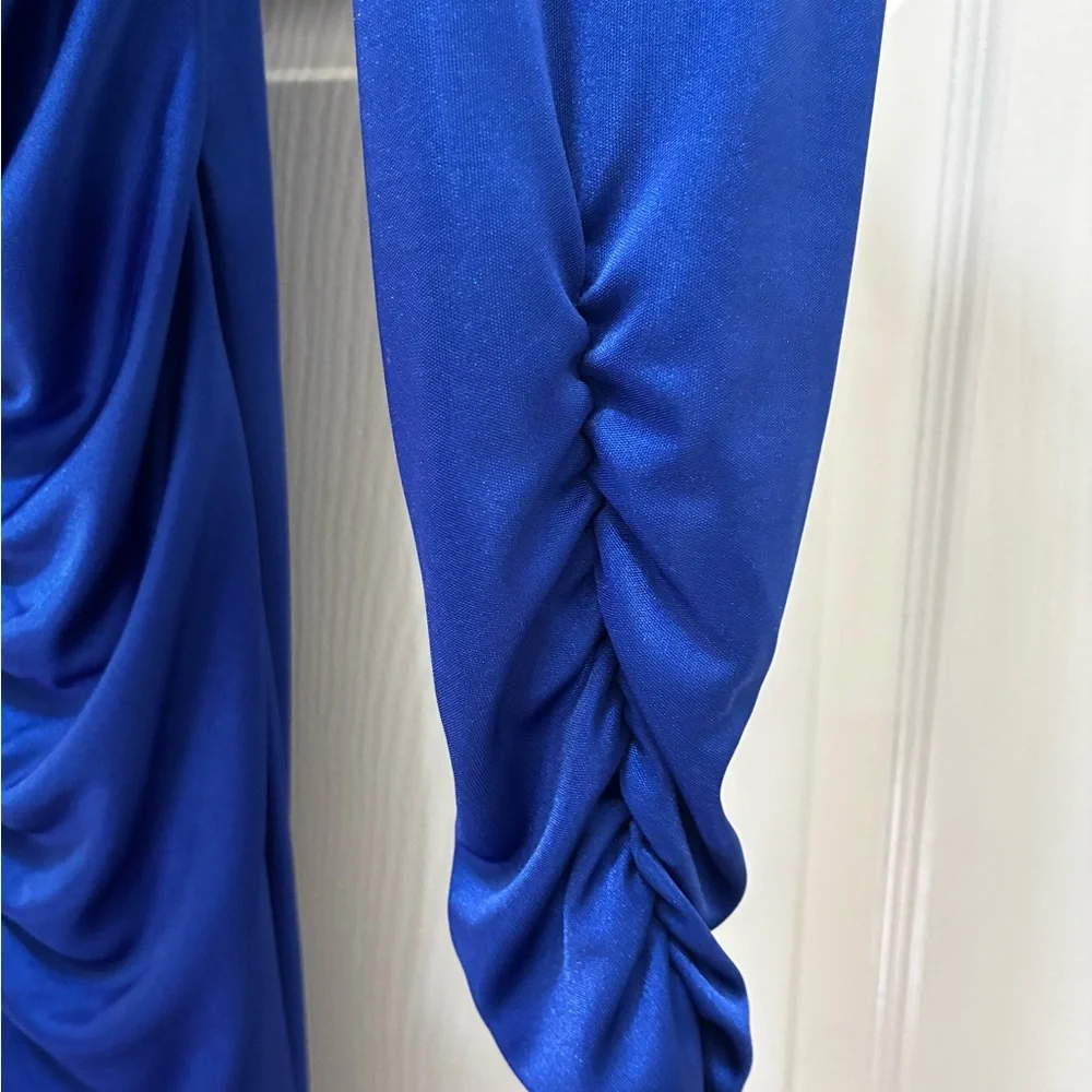 Vintage Long Sleeve Blue Dress - Picture 5 of 8